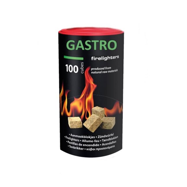 Samba Aanmaakblokjes in koker – plantaardige olie en naaldhout – bruin – 72 kokers (100 stuks) – voor barbecue en openhaard