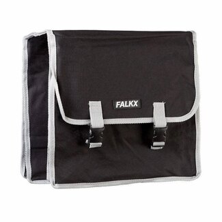 Falkx Dubbele Fietstas - 30 liter - Zwart