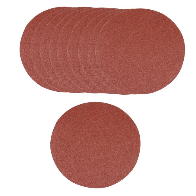 Silverline ronde schuurschijven met klittenband - aluminiumoxide - schuren en polijsten - diameter 125 mm - korrel 120 - 10 stuks