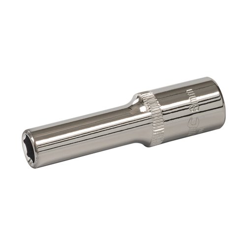 Silverline Diepe 3/8 inch - 6 Tands - Metrische Zeskantdop - 8 mm Silverline Diepe 3/8 inch - 6 Tands - Metrische Zeskantdop - 8 mm