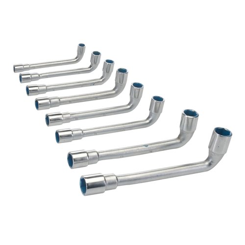 Silverline Haakse Pijpsleutel Set 8 t/m 19 mm - 8 delig Silverline Haakse Pijpsleutel Set 8 t/m 19 mm - 8 delig