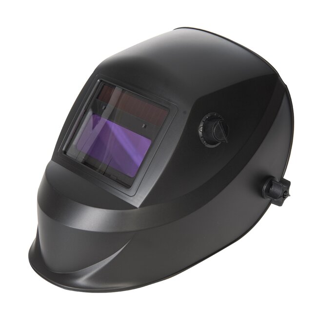 Silverline Automatische laskap - verstelbare vertraging en gevoeligheid - UV/IR bescherming - 0,45 kg - zwart