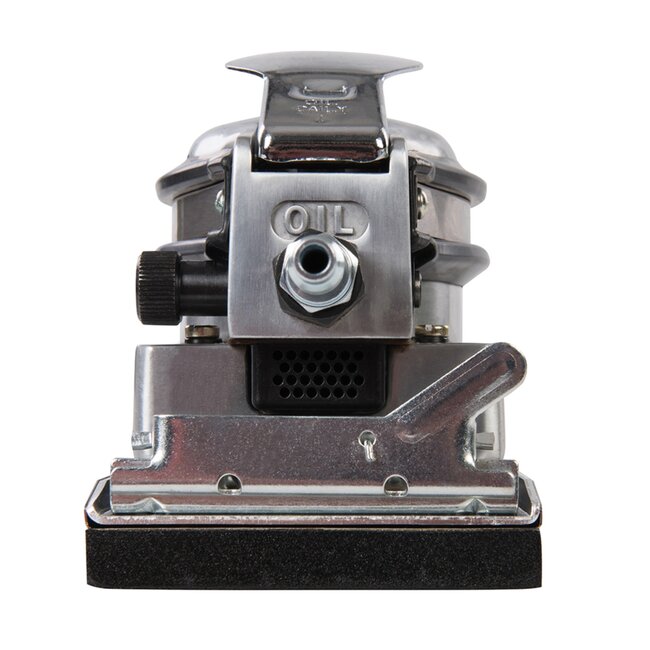 Silverline Excenterschuurmachine pneumatisch - aluminium - 90 x 170 x 12 mm - variabele snelheid - grijs - nauwkeurig schuren