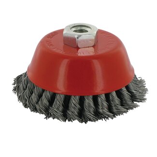 Silverline Stalen komborstel - dubbele rij getordeerd draad - Ø 100 mm - M14