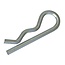 Fixman Assortiment R-clips - 150 stuks - zink-geplateerd staal - diverse maten - met opbergkoffer
