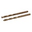 Silverline Metaalboor HSS - Kobalt - 5 mm - 2 stuks - Barnsteen afwerking
