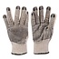 Silverline werkhandschoenen - katoen met dubbelzijdige PVC-noppen - naadloze grip - maat 10 - naturel - 1 paar - bouw en klus