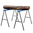 Silverline Metalen schragen - inklapbaar - 125 kg draagvermogen - set van 2 - 78 cm hoog