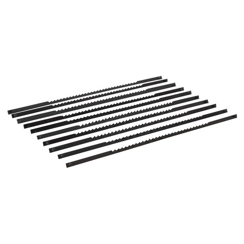 Silverline Figuurzaag Bladen - Lengte 130 mm - 10 TPI - 10 stuks Silverline Figuurzaag Bladen - Lengte 130 mm - 10 TPI - 10 stuks