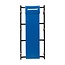 Silverline Ligkar - Stalen constructie - Zwenkwielen - Comfortabele vinyl bekleding - 92 x 42 cm - Blauw