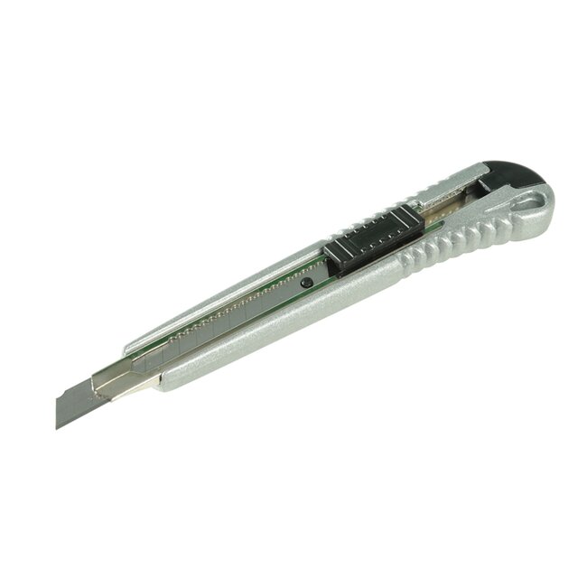 Silverline Afbreekmes - 9 mm - Zinklegering - 12 standen - 140 mm