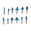 Silverline TCT Frees Set - 1/4 inch - 12 delig