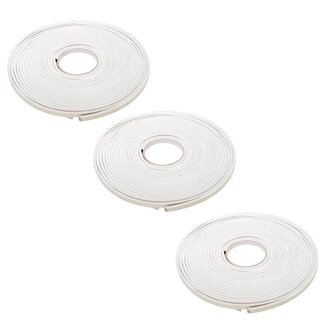 Fixman Zelfklevende EVA tochtstrip - 3-8 mm - 10,5 meter - wit - 3 stuks