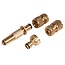 Silverline Spuitpistoolset - messing - 4-delig - waterstop - oneindige spuitpatronen