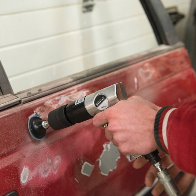 Silverline pneumatische boormachine - metaal - variabele snelheid, sleutelloze boorhouder - 10 mm - zilver - voor hout en metaal