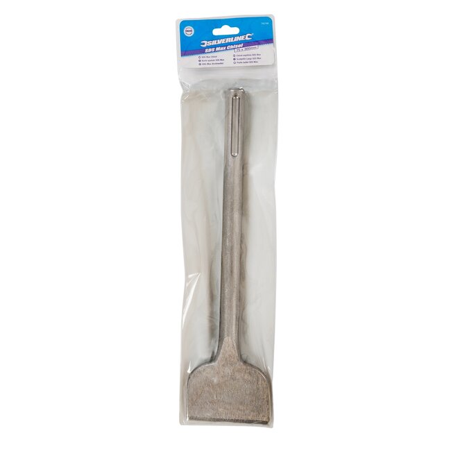 Silverline SDS-Max tegelbeitel - gehard gesmeed staal - 75 x 300 mm - grijs - tegels verwijderen op steen en beton