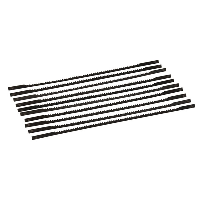 Silverline Figuurzaagbladen - Gehard Carbon Staal - 130 mm - 14 TPI - 10 stuks