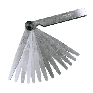 Silverline Voelermaat - 13 bladen - 0.05 t/m 1.0 mm - gehard carbon staal