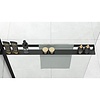 REA Inkortbare Handdoekrek - Planchet 120 cm t.b.v. Douchewand - Mat Zwart REA Inkortbare Handdoekrek - Planchet 120 cm t.b.v. Douchewand - Mat Zwart