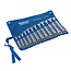 Silverline Flexibele ratelsleutelset - 12-delig - 5 graden ratelactie - 180 graden kantelbare kop - 8-19 mm