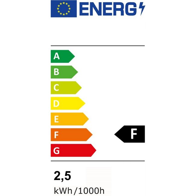 TooLight Filament LED lamp - Smoke look - Warmwit 4000K - E27 fitting - Bolvorm G60 - 2.5W - Spatwaterdicht IP54