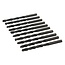 Silverline metaalboren hss-r rolgesmeed - 118 graden punt - 7,0 mm - zwart - 10 stuks - voor metaal, aluminium, kunststof en hout