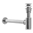 REA Compacte wastafel sifon met clickwaste - chroom - kindvriendelijk design