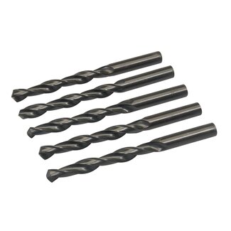 Silverline Metaalboor HSS-R - 12 mm - 5 stuks - Rol gesmeed - Zwart oxide afwerking