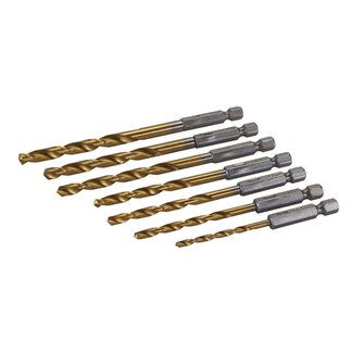 Silverline Boor Bit Set - 3 t/m 6.5 mm - 7 delig