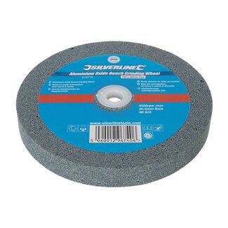 Silverline Aluminiumoxide tafelslijpmachinewiel - Ø 150 x 20 mm - fijn - keramisch gebonden - 46 korrelmaat