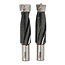 Triton Boorbits - Hardmetaal - Dubbele Groef - 12 mm - 2 stuks