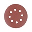 Silverline Schuurschijven klittenband aluminiumoxide - rond 125 mm - 8 gaten - korrel 40 - 10 stuks - excenterschuurmachine