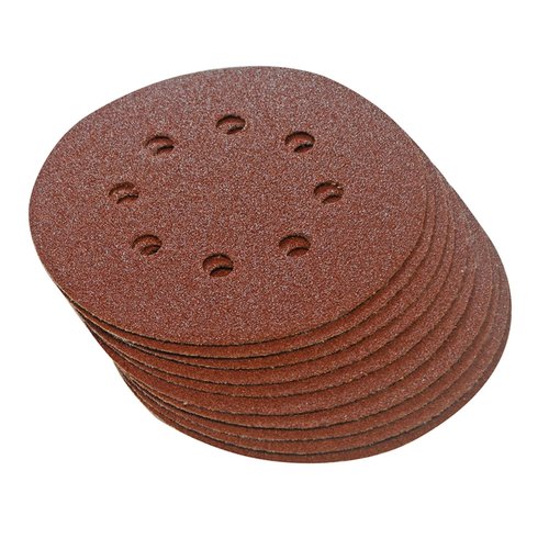 Silverline Geperforeerde Klittenband Schuurschijven - Ø 125 mm - Korrel 40 - 10 stuks Silverline Geperforeerde Klittenband Schuurschijven - Ø 125 mm - Korrel 40 - 10 stuks