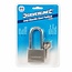 Silverline Hangslot met lange, geharde schakel - 50 mm - Inclusief 3 sleutels