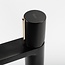 REA Hoog model wastafelkraan - mat zwart en goud - luxe design - messing - 310 mm hoogte