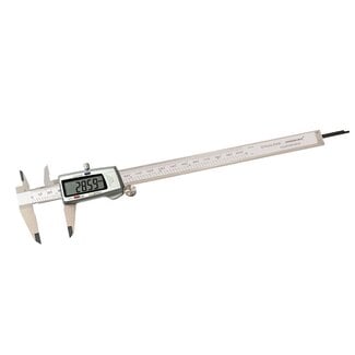 Silverline Digitale schuifmaat - roestvrijstaal - 200 mm - vier meetfuncties - nauwkeurig tot 0,01 mm