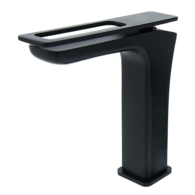 REA Wastafelkraan - Laag Model - Mat Zwart - Eengreeps - Modern Design