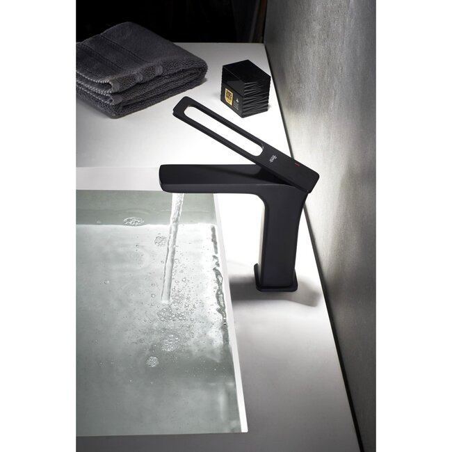 REA Wastafelkraan - Laag Model - Mat Zwart - Eengreeps - Modern Design