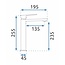 REA Hoog model wastafelkraan - mat zwart - modern design - messing - 225 mm hoogte