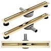 REA Slim Douchegoot Ondiep met Flens 90 cm - Neo Slim Pro - Glans Goud REA Slim Douchegoot Ondiep met Flens 90 cm - Neo Slim Pro - Glans Goud