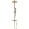 REA Lungo - Douchekraan Thermostatisch Opbouw - Regendouche 25 cm - Glans Goud REA Lungo - Douchekraan Thermostatisch Opbouw - Regendouche 25 cm - Glans Goud