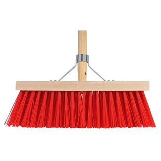 Talen Tools Kunststof Bezem 41 cm Rood - Perfect voor Buiten