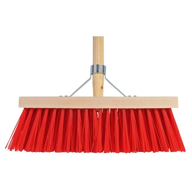 Talen Tools Bezem Kunststof Haren - 41 cm - Rood - Exclusief Steel