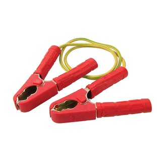 Silverline Krokodillenklemmen met kabel - Flexibel - 1,2 meter - 10 mm² koper - Veer-geladen klemmen Silverline Krokodillenklemmen met kabel - Flexibel - 1,2 meter - 10 mm² koper - Veer-geladen klemmen