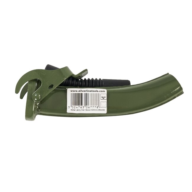 Silverline Jerrycan schenktuit - metaal met flexibel mondstuk - 35 x 120 x 35 mm - morsvrij - voor 5, 10 en 20 liter jerrycans