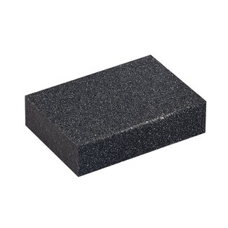 Silverline schuim schuurblok - siliciumcarbide - nat- en droogschuren, medium en grof - 70 x 100 x 25 mm - grijs - vlak en gevormd