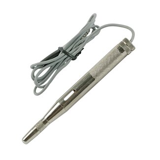 Silverline Proeflamp autoverlichting - staal - geisoleerde kabel en krokodillenklem - 90 cm kabel - chroom - 6-24 volt voor autolampen