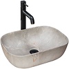 REA Livia Opzetwastafel - Waskom - 46.5 x 33.5 x 13.5 cm - Beige - Stonelook REA Livia Opzetwastafel - Waskom - 46.5 x 33.5 x 13.5 cm - Beige - Stonelook
