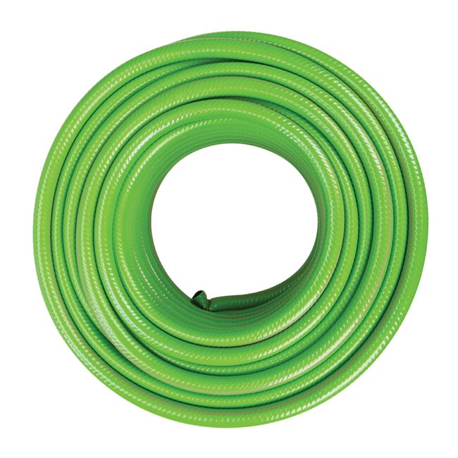 Silverline tuinslang - 3-laags PVC - kinkbestendig, UV- en vorstbestendig - 30 m x 12,7 mm (1/2 inch) - groen - voor tuinbewatering