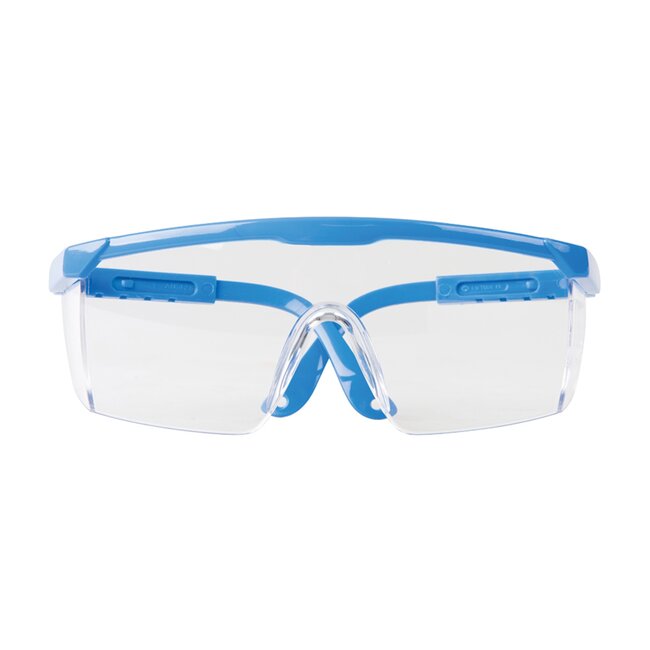 Silverline veiligheidsbril - polycarbonaat - doorlopende lens, slag- en krasvast - universele maat - transparant - voor kluswerk